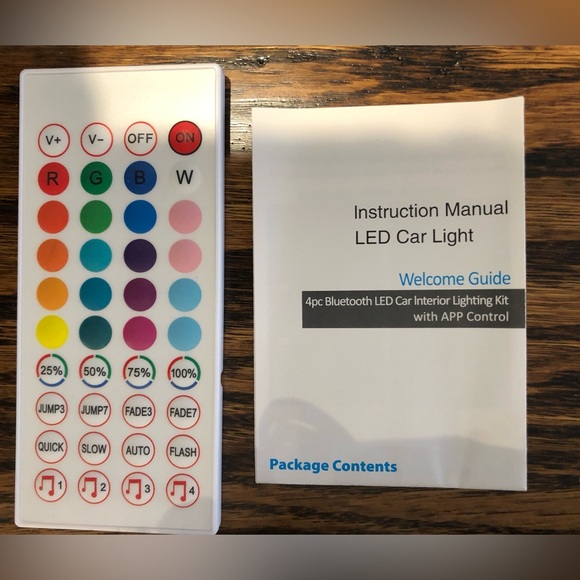 Bluetooth Car Interior Accent Lights With Car Charger New In Box - Picture 3 of 10